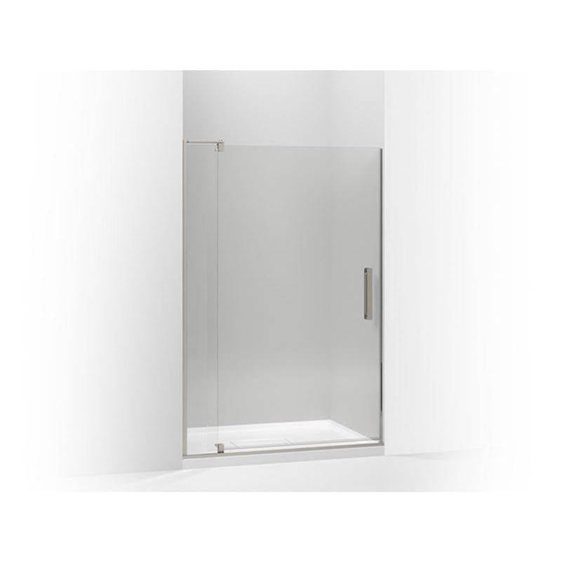 Kohler - Revel Pivot shower door, 74'' H x 39-1/8 - 44'' W, with 5/16'' thick Crystal Clear glass - Anodized Brushed Nickel