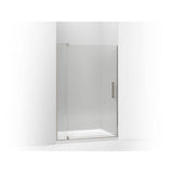 Kohler - Revel Pivot shower door, 74'' H x 39-1/8 - 44'' W, with 5/16'' thick Crystal Clear glass - Anodized Brushed Nickel