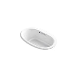 Kohler - Underscore 59-3/4'' x 35-3/4'' drop-in Heated BubbleMassageE air bath - White