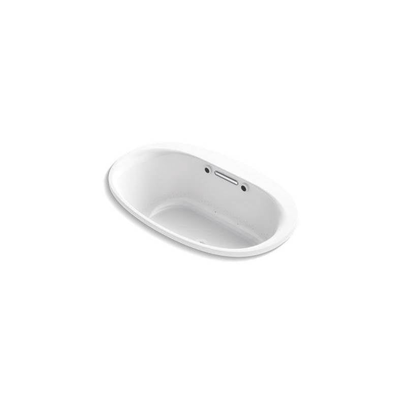 Kohler - Underscore 59-3/4'' x 35-3/4'' drop-in Heated BubbleMassageE air bath with Bask heated surface - White
