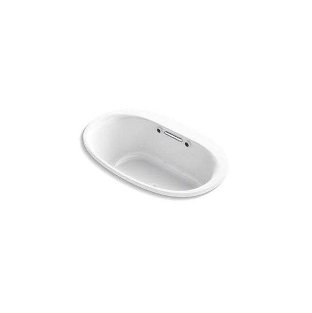 Kohler - Underscore 59-3/4'' x 35-3/4'' drop-in Heated BubbleMassageE air bath with Bask heated surface - White