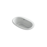 Kohler - Underscore 59-3/4'' x 35-3/4'' drop-in bath with Bask heated surface - Ice Grey