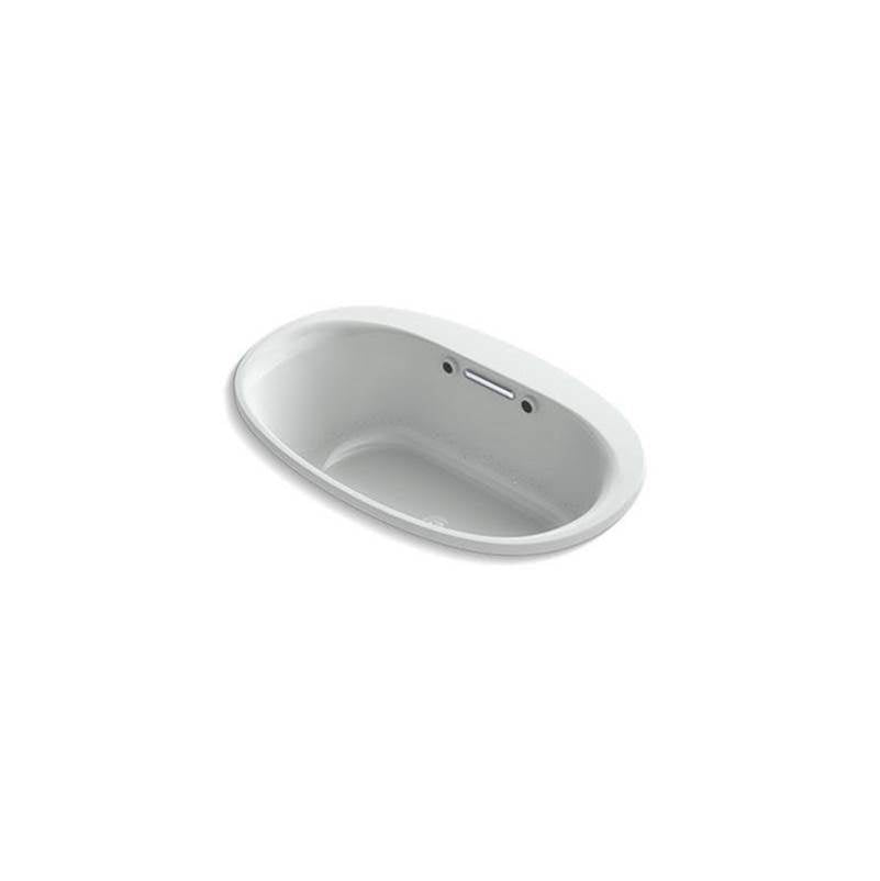Kohler - Underscore 59-3/4'' x 35-3/4'' drop-in Heated BubbleMassageE air bath with Bask heated surface - Ice Grey