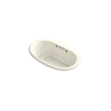 Kohler - Underscore 59-3/4'' x 35-3/4'' drop-in Heated BubbleMassageE air bath with Bask heated surface - Biscuit