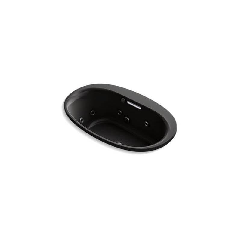 Kohler - Underscore 60'' x 36'' drop-in heated whirlpool bath - Black