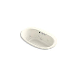 Kohler - Underscore 60'' x 36'' drop-in heated whirlpool bath - Biscuit