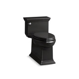 Kohler - Memoirs Stately One-piece compact elongated toilet with skirted trapway, 1.28 gpf - Black