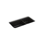 Kohler - Cairn 33-1/2'' undermount double-bowl kitchen sink - Matte Black