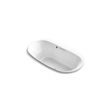 Kohler - Underscore 66'' x 36'' drop-in Heated BubbleMassageE air bath - White