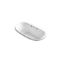 Kohler - Underscore 66'' x 36'' drop-in Heated BubbleMassageE air bath with Bask heated surface - White