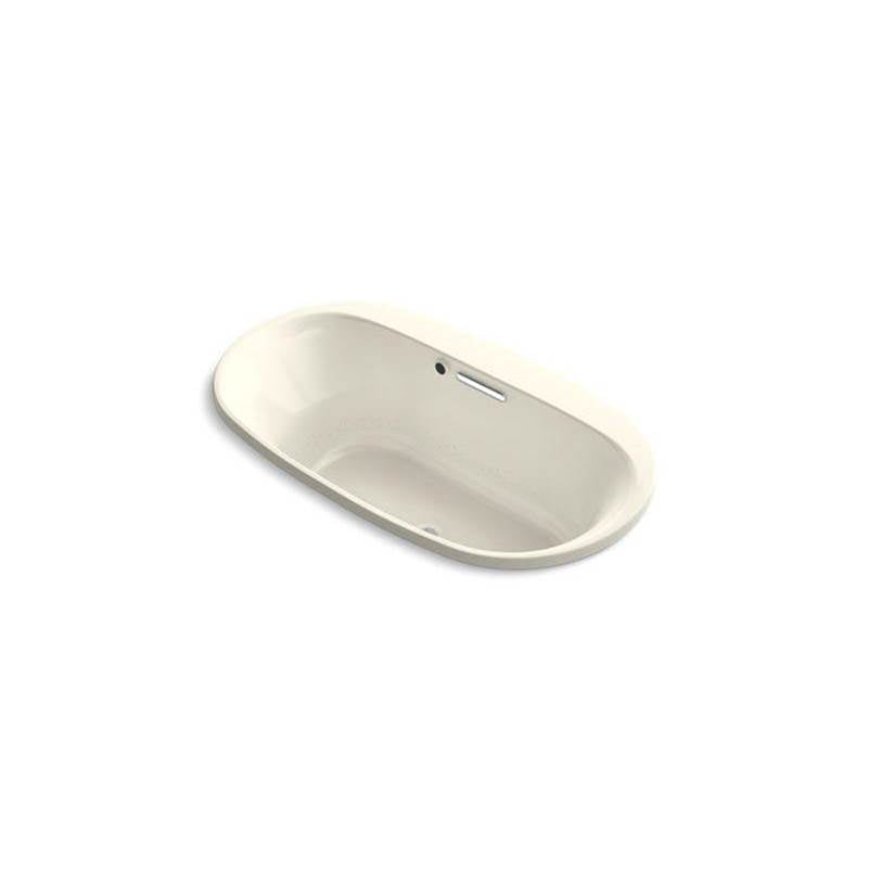 Kohler - Underscore 66'' x 36'' drop-in Heated BubbleMassageE air bath - Biscuit