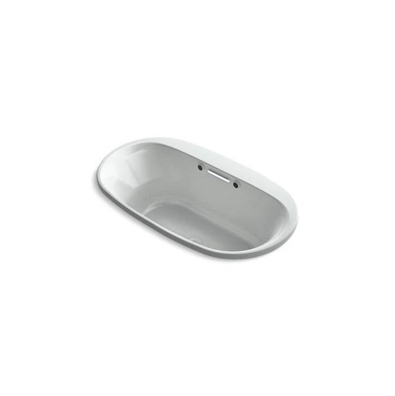 Kohler - Underscore 66'' x 36'' drop-in Heated BubbleMassageE air bath with Bask heated surface - Ice Grey