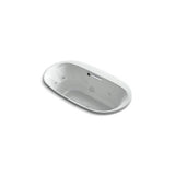 Kohler - Underscore 66'' x 36'' drop-in heated whirlpool bath - Ice Grey