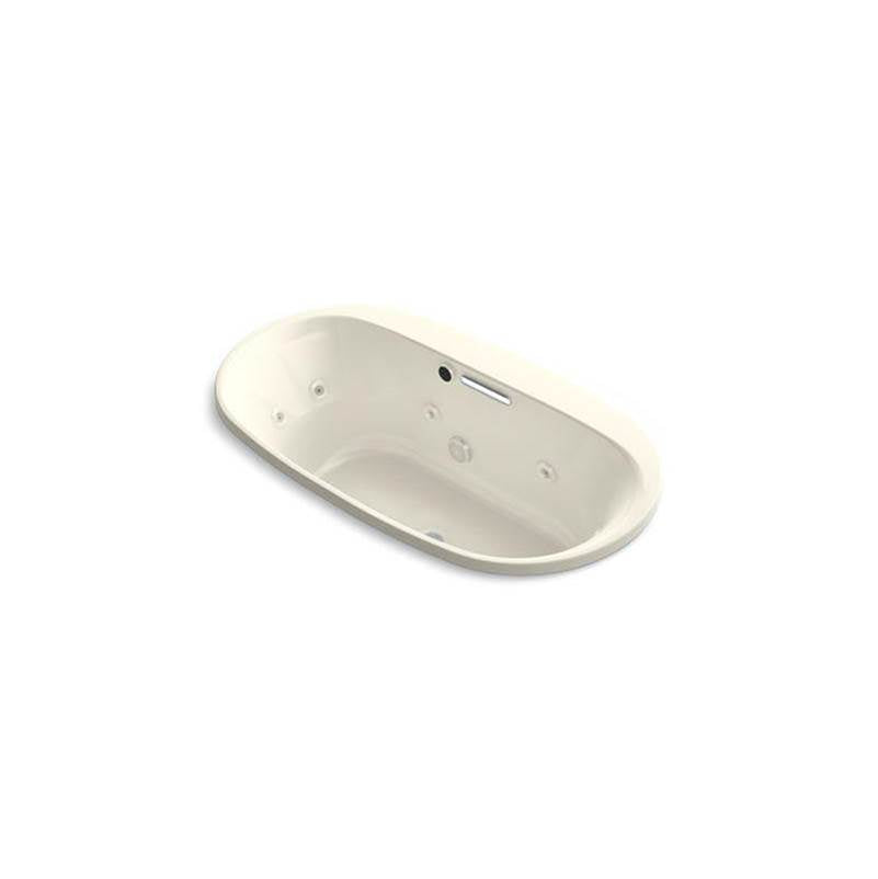 Kohler - Underscore 66'' x 36'' drop-in heated whirlpool bath - Biscuit