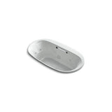 Kohler - Underscore 65-1/2'' x 35-3/4'' drop-in Heated BubbleMassageE air bath with whirlpool - Ice Grey