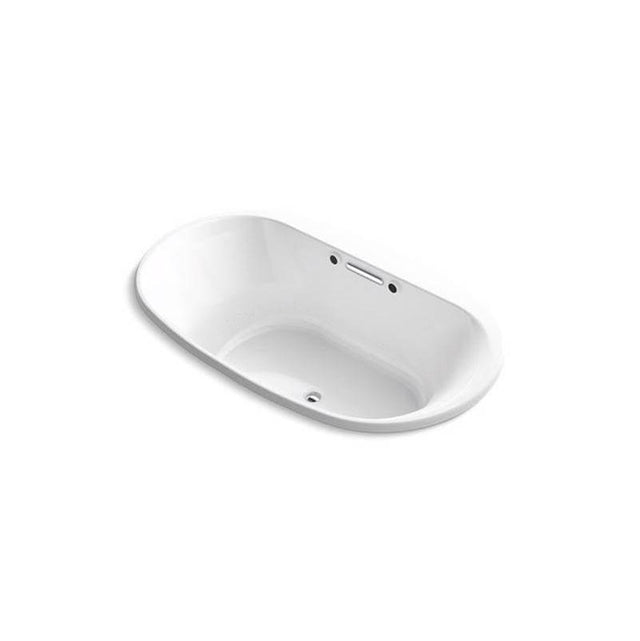 Kohler - Underscore 71-1/2'' x 41-1/2'' drop-in Heated BubbleMassageE air bath with Bask heated surface - White