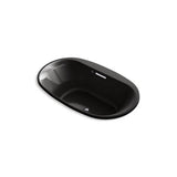Kohler - Underscore 71-1/2'' x 41-1/2'' drop-in Heated BubbleMassageE - Black
