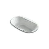 Kohler - Underscore 71-1/2'' x 41-1/2'' drop-in Heated BubbleMassageE air bath with Bask heated surface - Ice Grey