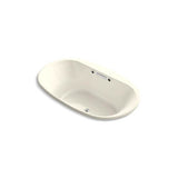 Kohler - Underscore 71-1/2'' x 41-1/2'' drop-in Heated BubbleMassageE air bath with Bask heated surface - Biscuit