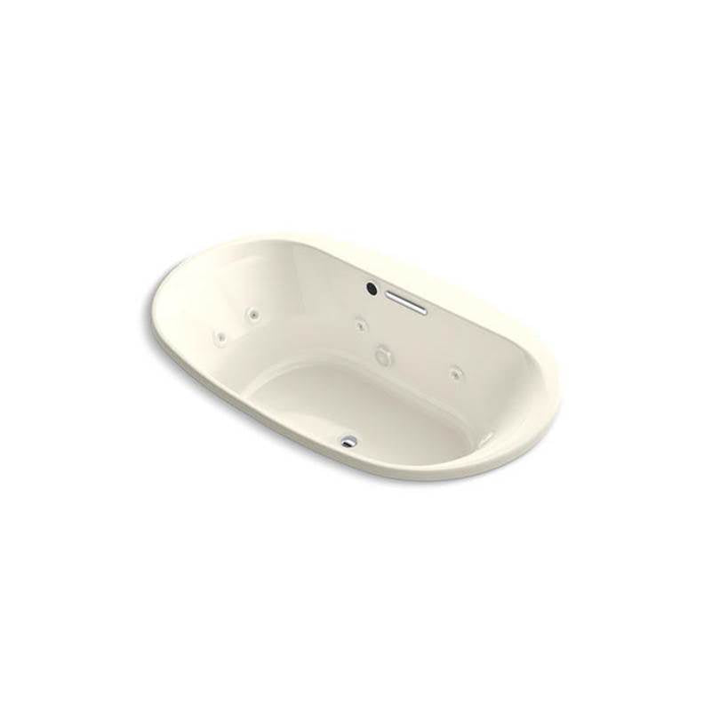 Kohler - Underscore 72'' x 42'' drop-in heated whirlpool bath - Biscuit
