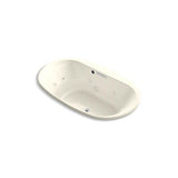 Kohler - Underscore 72'' x 42'' drop-in heated whirlpool bath - Biscuit