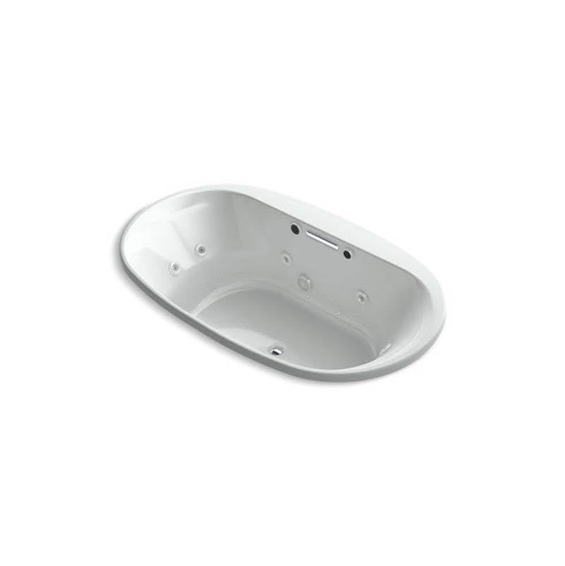 Kohler - Underscore 71-1/2'' x 41-1/2'' drop-in Heated BubbleMassageE air bath with whirlpool - Ice Grey