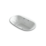 Kohler - Underscore 71-1/2'' x 41-1/2'' drop-in Heated BubbleMassageE air bath with whirlpool - Ice Grey