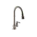 Kohler - Artifacts Pull-down kitchen sink faucet with three-function sprayhead - Vibrant Stainless