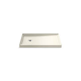Kohler - Rely 48'' x 32'' alcove shower base, left drain - Biscuit