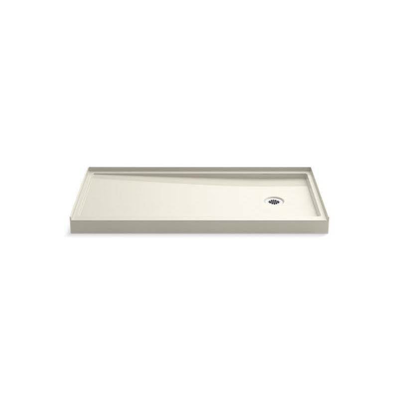 Kohler - Rely 60'' x 30'' alcove shower base, right drain - Biscuit