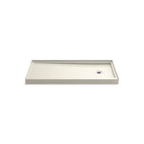 Kohler - Rely 60'' x 30'' alcove shower base, right drain - Biscuit