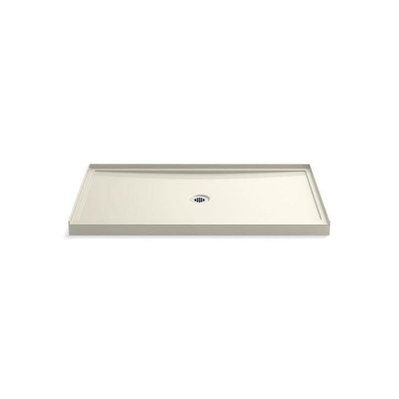 Kohler - Rely 60'' x 34'' alcove shower base, center drain - Biscuit
