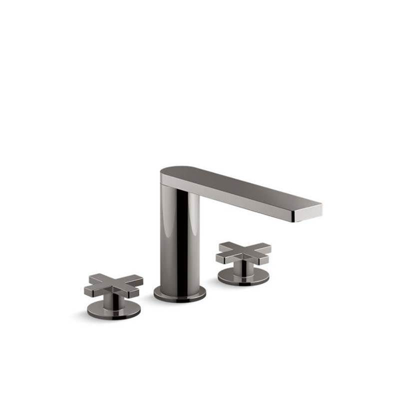 Kohler - Composed Deck-mount bath faucet with cross handles - Vibrant Titanium