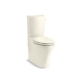 Kohler - Persuade Curv Two-piece elongated toilet with skirted trapway, dual-flush - Biscuit