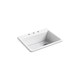Kohler - Riverby 27'' top-mount single-bowl kitchen sink - White