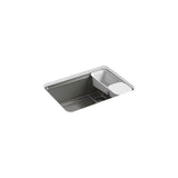 Kohler - Riverby 27'' undermount single-bowl workstation kitchen sink - Thunder Grey