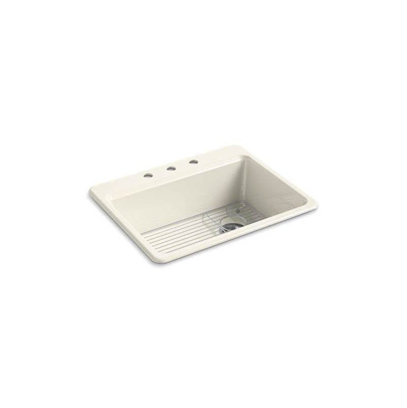 Kohler - Riverby 27'' top-mount single-bowl kitchen sink - Biscuit