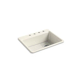 Kohler - Riverby 27'' top-mount single-bowl kitchen sink - Biscuit