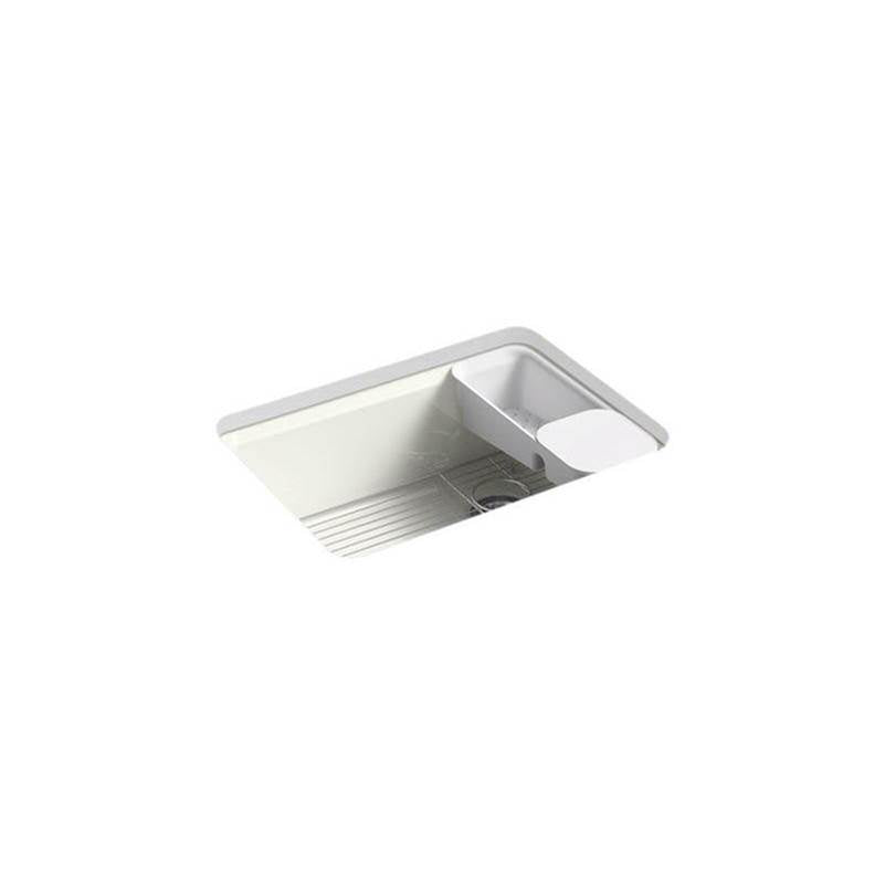 Kohler - Riverby 27'' undermount single-bowl workstation kitchen sink - Dune