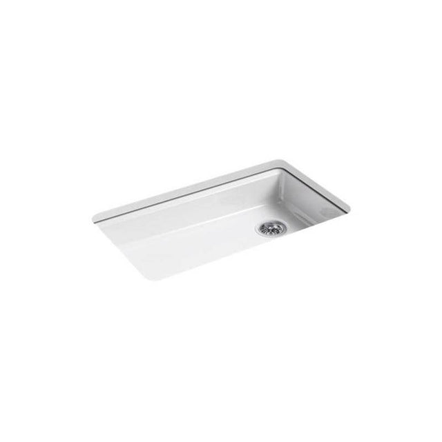 Kohler - Riverby 33'' undermount single-bowl kitchen sink - White