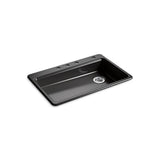 Kohler - Riverby 33'' top-mount single-bowl kitchen sink - Black