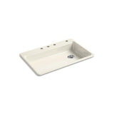 Kohler - Riverby 33'' top-mount single-bowl kitchen sink - Biscuit
