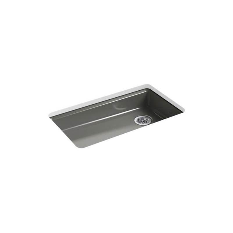 Kohler - Riverby 33'' undermount single-bowl kitchen sink - Thunder Grey