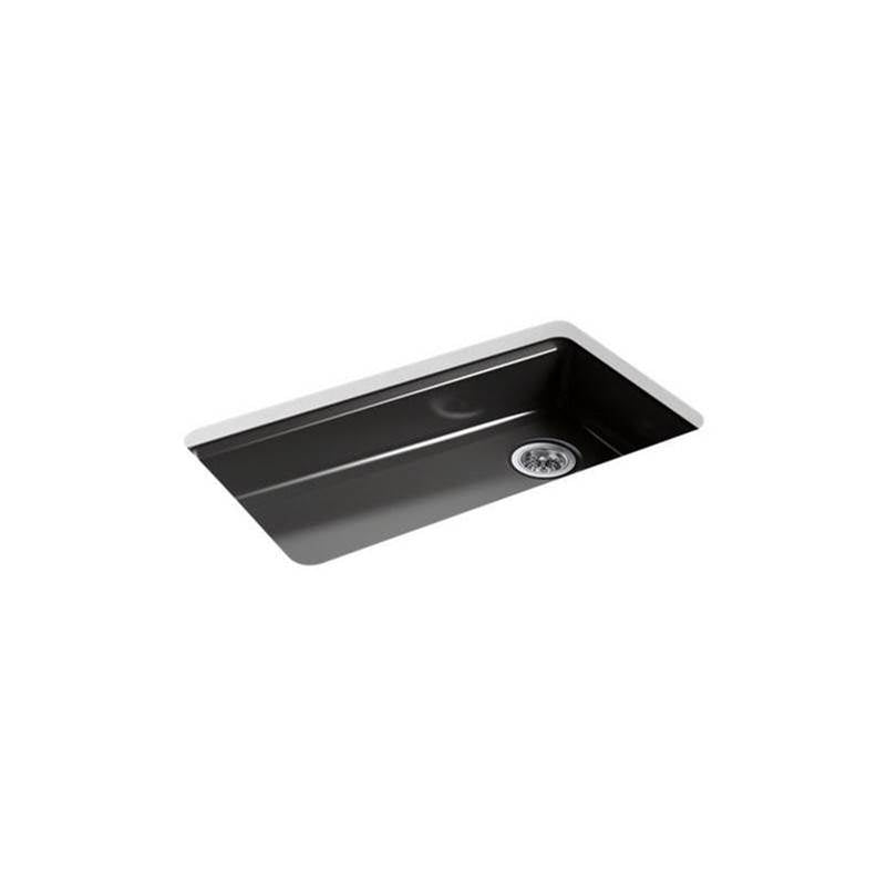 Kohler - Riverby 33'' undermount single-bowl kitchen sink - Black