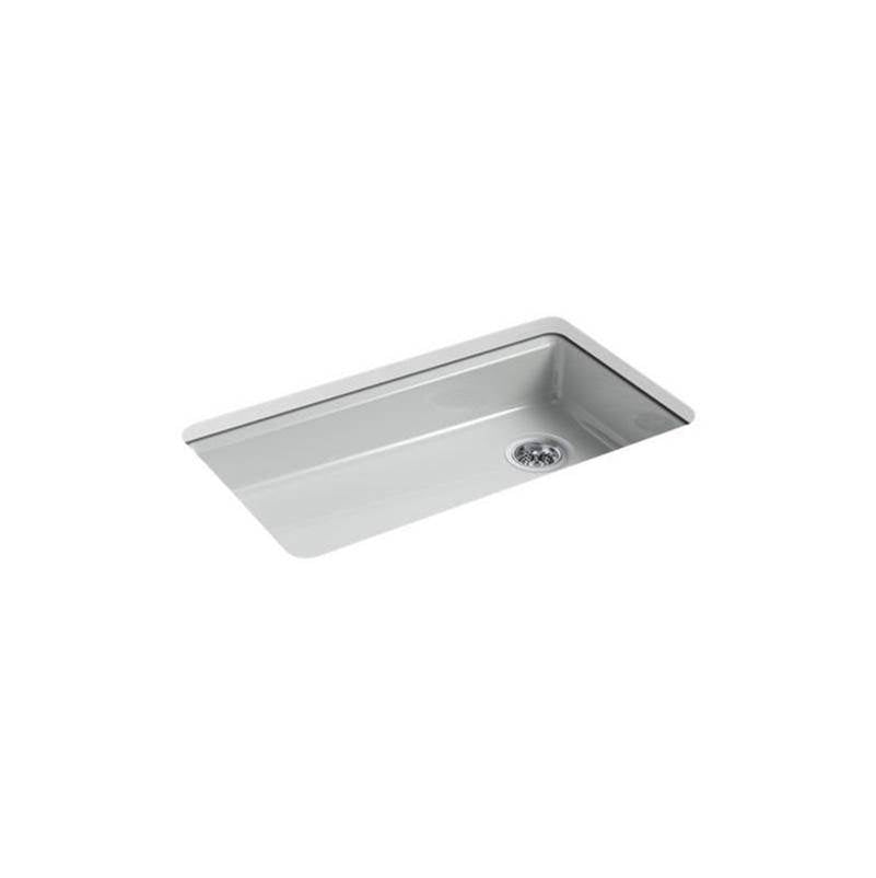 Kohler - Riverby 33'' undermount single-bowl kitchen sink - Ice Grey