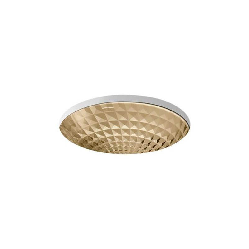 Kohler - Kallos 16'' round undermount bathroom sink, no overflow - Translucent Sandalwood