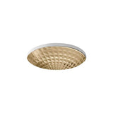 Kohler - Kallos 16'' round undermount bathroom sink, no overflow - Translucent Sandalwood