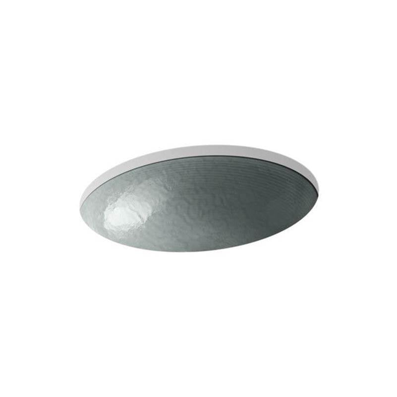 Kohler - Whist 19'' oval wall-mount/undermount bathroom sink, no overflow - Opaque Stone