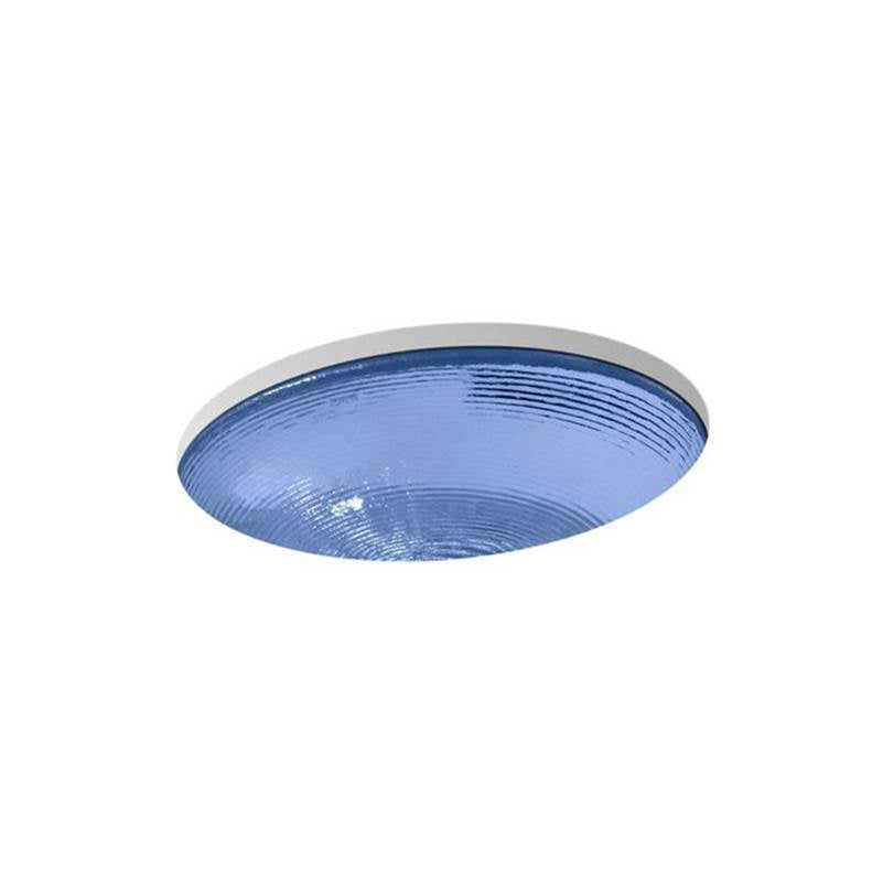 Kohler - Whist 19'' oval undermount bathroom sink, no overflow - Translucent Sapphire