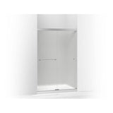 Kohler - Revel Sliding shower door, 76'' H x 44-5/8 - 47-5/8'' W, with 5/16'' thick Frosted glass - Bright Polished Silver